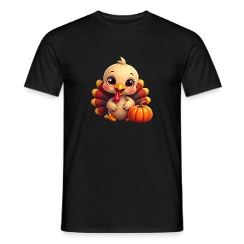 Thanksgiving Truthahn Baby - Männer T-Shirt - Schwarz - Vorne - AI Model Male 178 light (178cm)