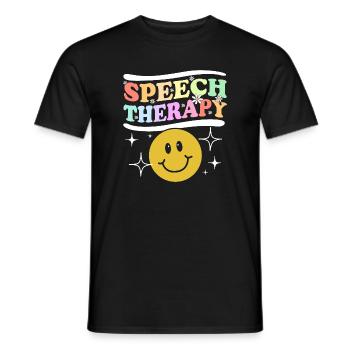 Speech Therapy Speech Therapist Speech Therapist - Men's T-Shirt - black - Front - AI Model Male 178 light (178cm)