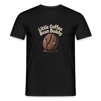 Coffee bean - Men's T-Shirt - black - Front - AI Model Male 178 light (178cm)