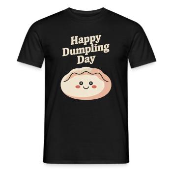 Bonne Journée des Raviolis - T-shirt homme - noir - Devant - AI Model Male 178 light (178cm)