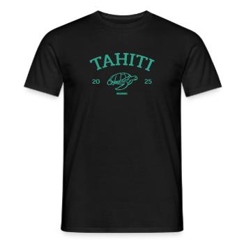 Tahiti - Turtle - French Polynesia - Schildkröte - Men's T-Shirt - black - Front - AI Model Male 178 light (178cm)