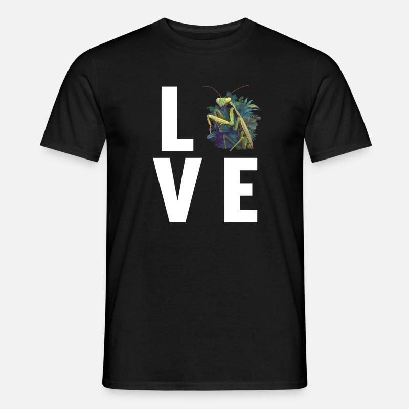 Gottesanbeterinnen Gottesanbeterin - Männer T-Shirt - Schwarz