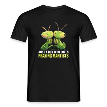 Gottesanbeterinnen Gottesanbeterin - Männer T-Shirt - Schwarz - Vorne - AI Model Male 178 light (178cm)