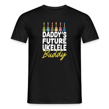 Hawaiian Ukulele Uke Daddy's - Männer T-Shirt - Schwarz - Vorne - AI Model Male 178 light (178cm)