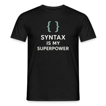 Grammaire Oxford Virgule Règles de la langue - T-shirt homme - noir - Devant - AI Model Male 178 light (178cm)