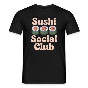 sushi - T-shirt homme - noir - Devant - AI Model Male 178 light (178cm)