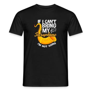 Membre de l’orchestre du saxophoniste drôle - T-shirt homme - noir - Devant - AI Model Male 178 light (178cm)