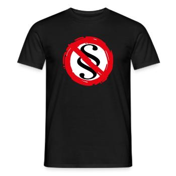 Paragraph - In the name of the people - Men's T-Shirt - black - Front - AI Model Male 178 light (178cm)