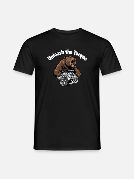 Bear Couple : Bear propulse un V8 - T-shirt homme - noir