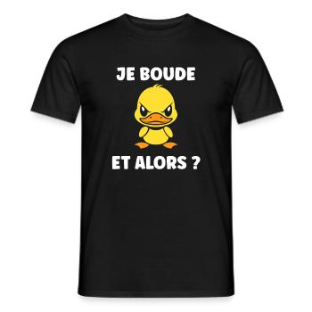 Je Bouge Canard Décraté - Men's T-Shirt - black - Front - AI Model Male 178 light (178cm)