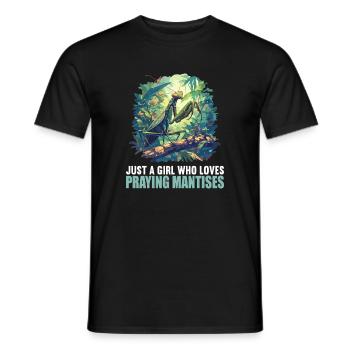 Gottesanbeterinnen Gottesanbeterin - Männer T-Shirt - Schwarz - Vorne - AI Model Male 178 light (178cm)