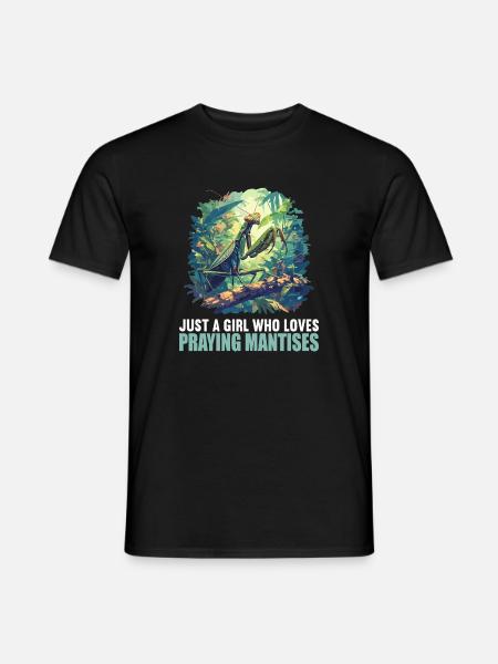 Gottesanbeterinnen Gottesanbeterin - Männer T-Shirt - Schwarz