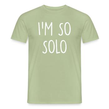 Solo  - Männer T-Shirt - Sage - Vorne - AI Model Male 178 light (178cm)
