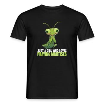 Gottesanbeterinnen Gottesanbeterin - Männer T-Shirt - Schwarz - Vorne - AI Model Male 178 light (178cm)