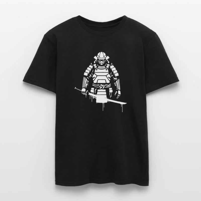 Shogun Samurai Armor Graffiti Vector T-shirt homme
