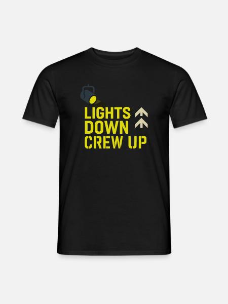 Theatertechnik-crew Bühnentechniker Ton - Männer T-Shirt - Schwarz