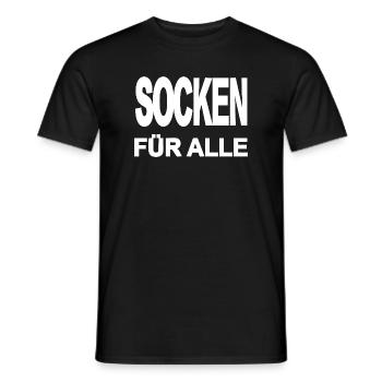 Chaussettes - T-shirt homme - noir - Devant - AI Model Male 178 light (178cm)