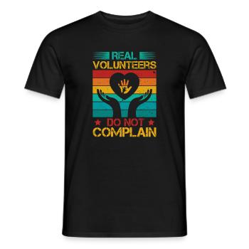 Volunteer Appreciation Do Not Complain Volunteer - Men's T-Shirt - black - Front - AI Model Male 178 light (178cm)