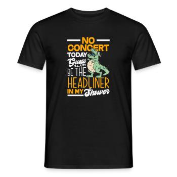 No concert today sad music - Men's T-Shirt - black - Front - AI Model Male 178 light (178cm)