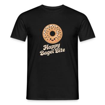 Bagel  - Männer T-Shirt - Schwarz - Vorne - AI Model Male 178 light (178cm)