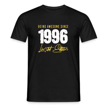30th birthday 1996 - Men's T-Shirt - black - Front - AI Model Male 178 light (178cm)