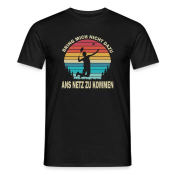 Joueur de badminton offre des tenues de badminton - T-shirt homme - noir - Devant - AI Model Male 178 light (178cm)