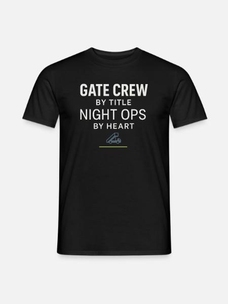 Nachtschichtrampe Des Bodenpersonals Am - Männer T-Shirt - Schwarz
