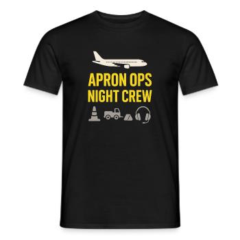 Nachtschichtrampe Des Bodenpersonals Am - Männer T-Shirt - Schwarz - Vorne - AI Model Male 178 light (178cm)