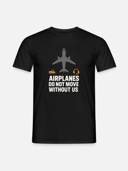 Nachtschichtrampe Des Bodenpersonals Am - Männer T-Shirt - Schwarz