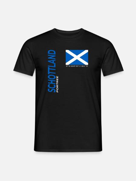 Portree - Männer T-Shirt - Schwarz