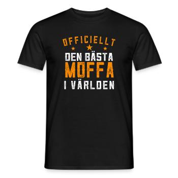 OFFICIELLEMENT LE MEILLEUR MOFFA DU MONDE - T-shirt homme - noir - Devant - AI Model Male 178 light (178cm)