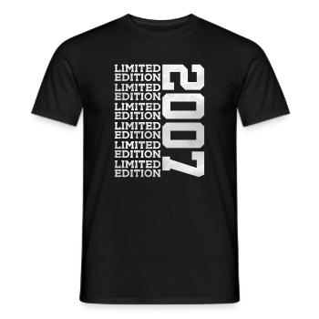 ÉDITION LIMITÉE 2007 19 ANS 19E ANNIVERSAIRE - T-shirt homme - noir - Devant - AI Model Male 178 light (178cm)