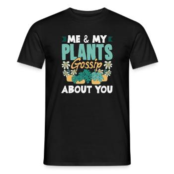 Cadeaux pour les jardins et les amoureux des plantes - T-shirt homme - noir - Devant - AI Model Male 178 light (178cm)