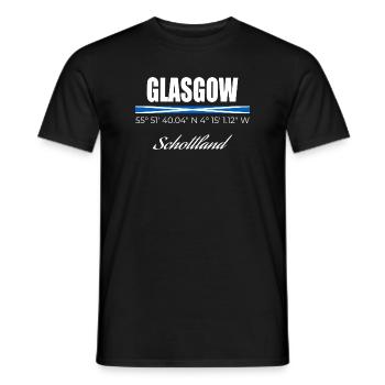 Glasgow - T-shirt homme - noir - Devant - AI Model Male 178 light (178cm)