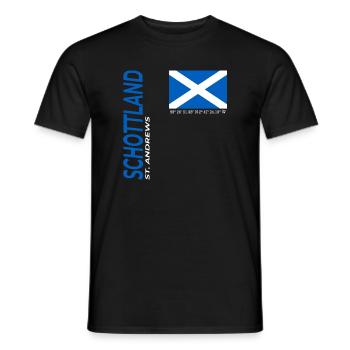 St. Andrews - Men's T-Shirt - black - Front - AI Model Male 178 light (178cm)