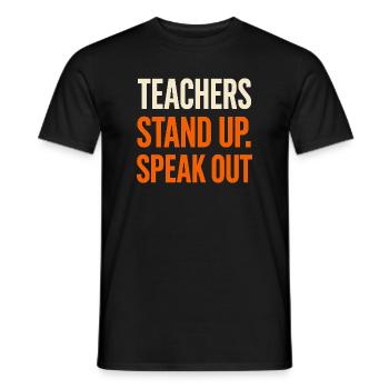 Anti-mobbing-freundlichkeit, Stehen Sie - Männer T-Shirt - Schwarz - Vorne - AI Model Male 178 light (178cm)