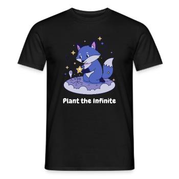 Night Star Fox on Cloud - Men's T-Shirt - black - Front - AI Model Male 178 light (178cm)