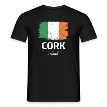 Cork - Männer T-Shirt - Schwarz - Vorne - AI Model Male 178 light (178cm)