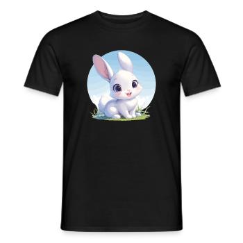 Bunny Bunny - Men's T-Shirt - black - Front - AI Model Male 178 light (178cm)