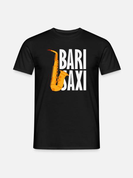 Bari Saxi Saxophoniste Jazz - T-shirt homme - noir