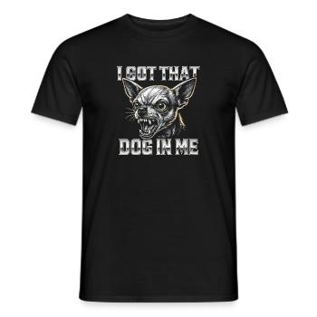 Chihuahua Dog Saying Humor Funny Gift Idea - Men's T-Shirt - black - Front - AI Model Male 178 light (178cm)