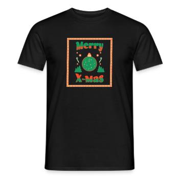 Merry Xmas Christmas - Männer T-Shirt - Schwarz - Vorne - AI Model Male 178 light (178cm)