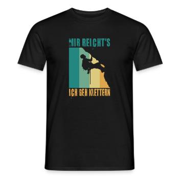 Bouldering Gifts Climbing Climber Boulderer - Men's T-Shirt - black - Front - AI Model Male 178 light (178cm)