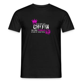 Le patron dit résoudre des problèmes - T-shirt homme - noir - Devant - AI Model Male 178 light (178cm)