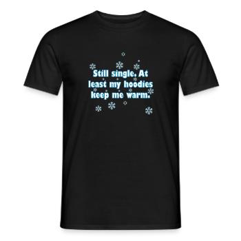 Winter  - Men's T-Shirt - black - Front - AI Model Male 178 light (178cm)
