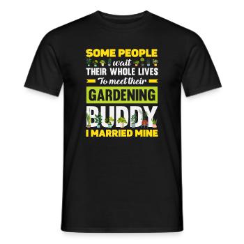 Garden & Plant Lovers Gifts - Men's T-Shirt - black - Front - AI Model Male 178 light (178cm)