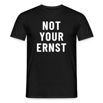 Not Your Ernst Denglish - Men's T-Shirt - black - Front - AI Model Male 178 light (178cm)