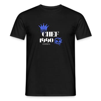 Édition Chef 1990 : 35e anniversaire Déclaration - T-shirt homme - noir - Devant - AI Model Male 178 light (178cm)