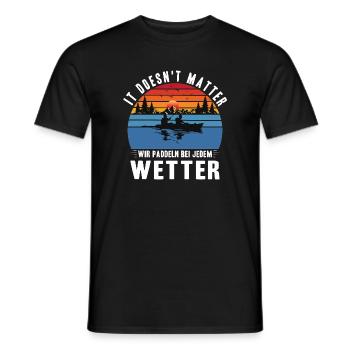 Kayaker Gifts Kayak Water Sports Outfits - Men's T-Shirt - black - Front - AI Model Male 178 light (178cm)