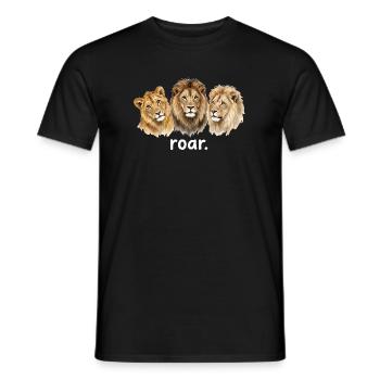 Rugissement du Lion Rugissement drôle pour Lion’s Love - T-shirt homme - noir - Devant - AI Model Male 178 light (178cm)